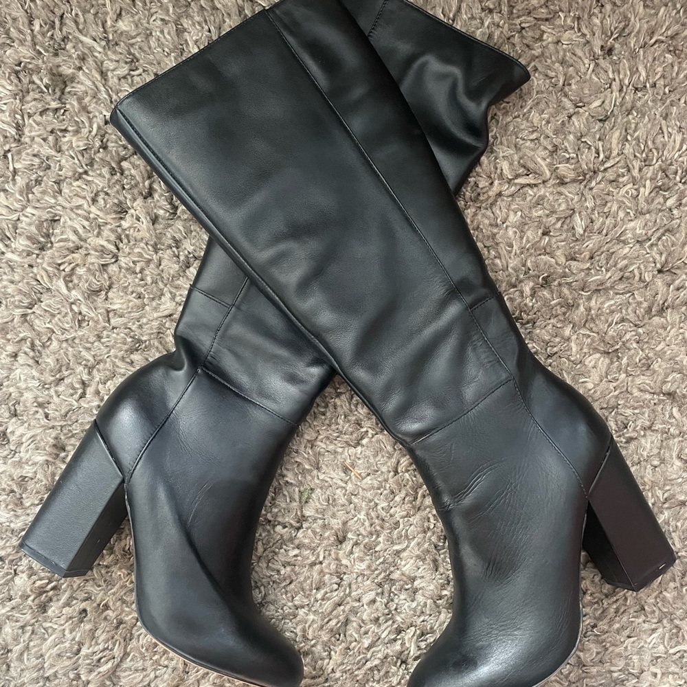 Urban Outfitters Black Leather Women's Boots
